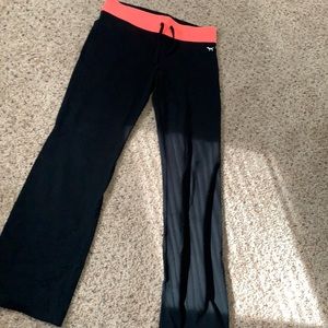 Pink yoga pants, bootcut never worn size L